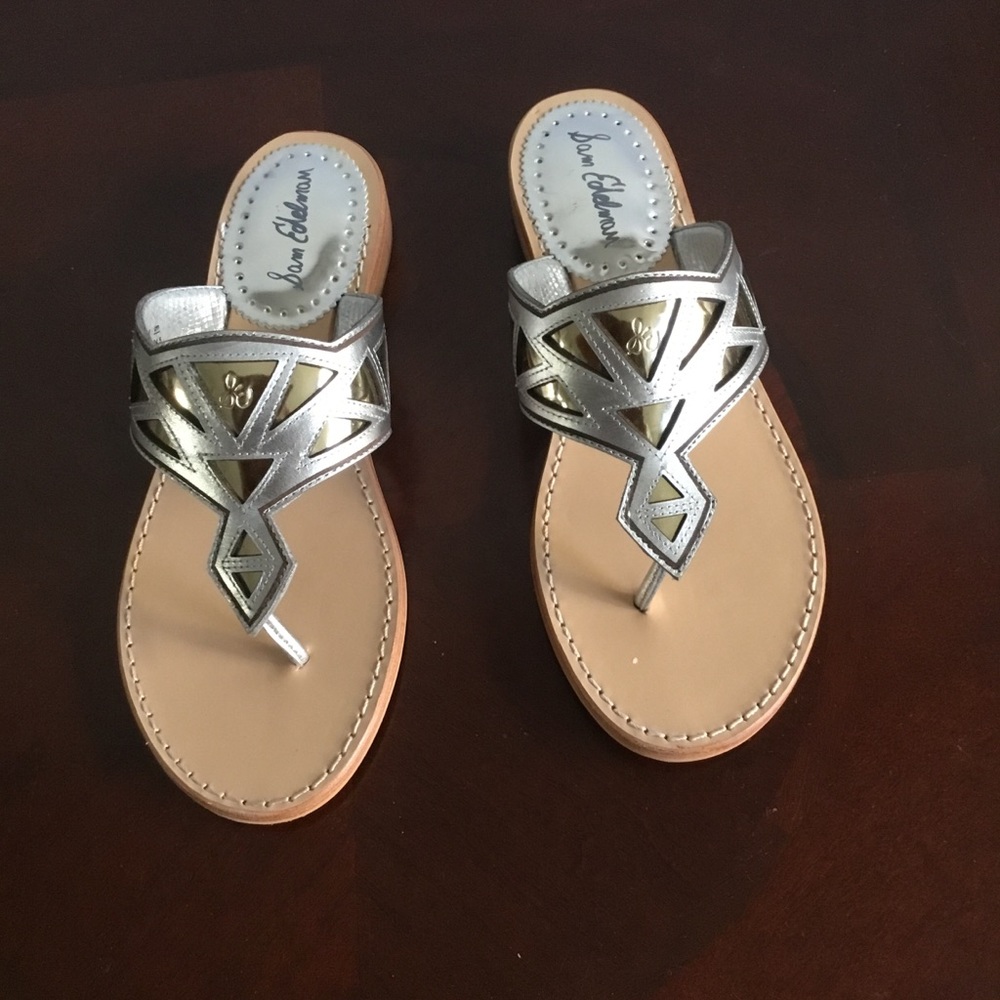 Sam Edelman size38  leather flat sandals. NIB
